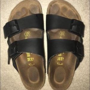 Black Arizona Birkenstocks